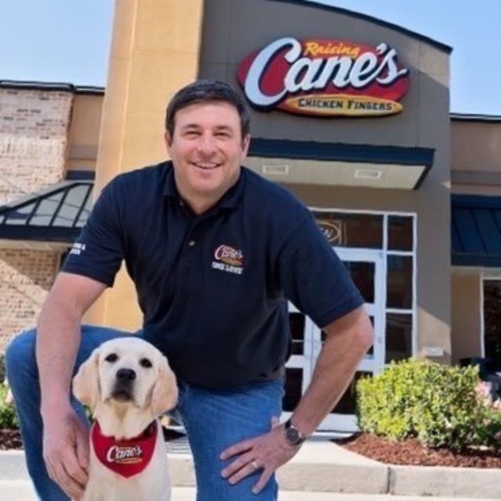 raising cane's history with dog