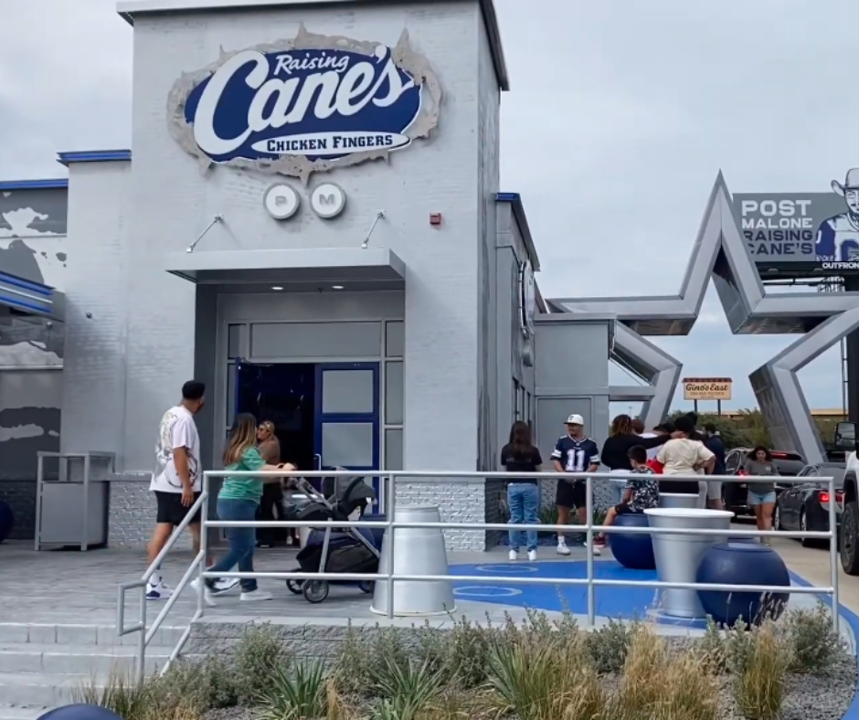 Raising Cane's Dallas cowboys