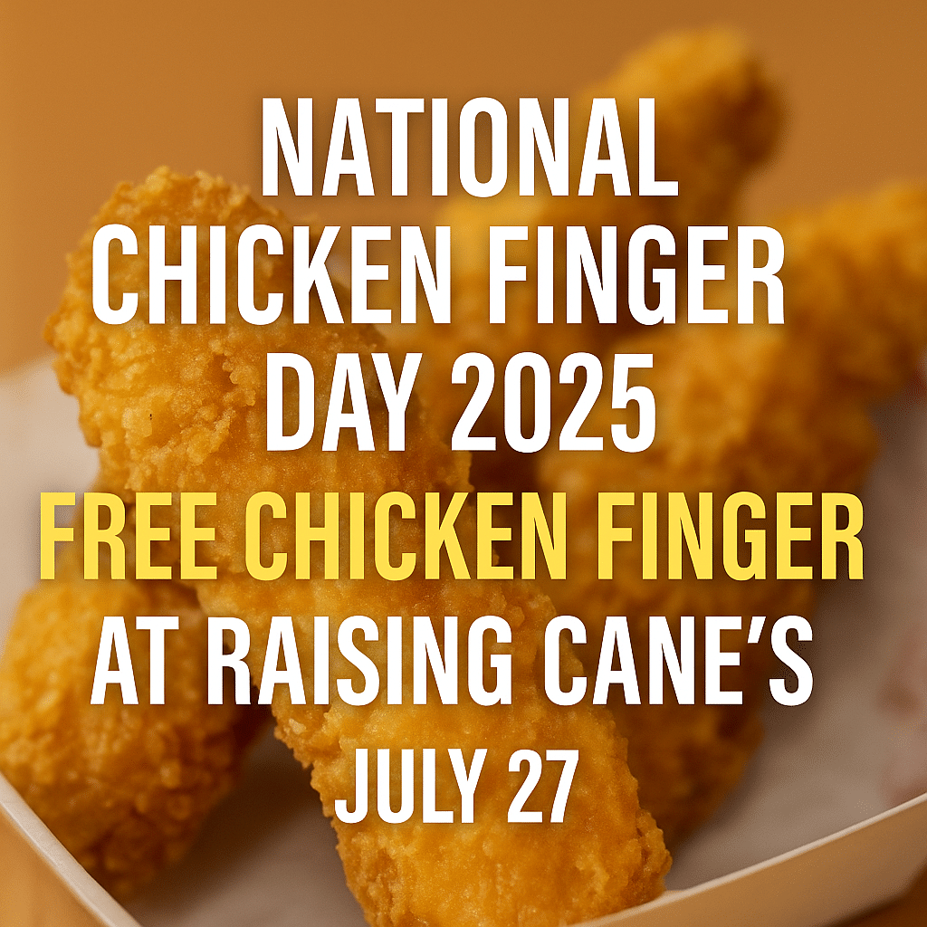 raising canes free chicken finger